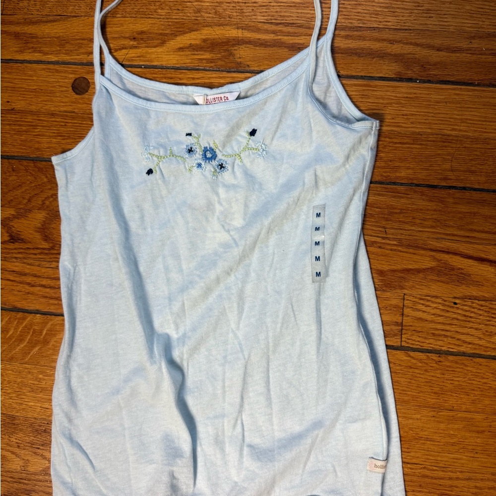 VINTAGE Hollister cotton  tank Cami Tank Top Strappy New rare Y2K